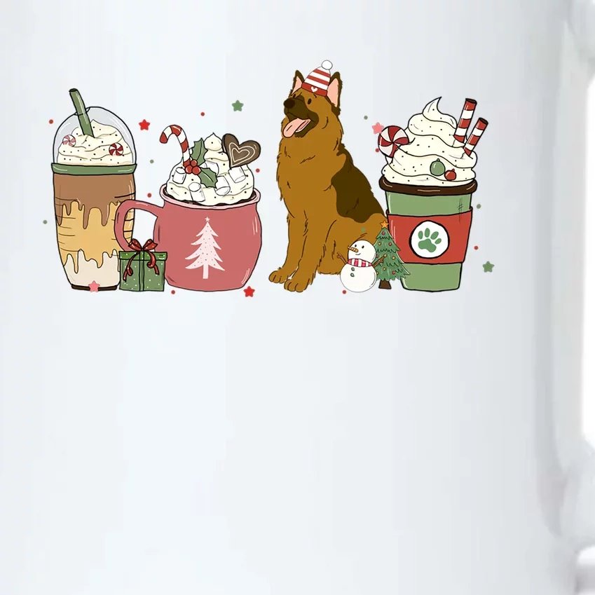 Ger Shepherd Coffee Winter Christmas Dog Mom Holiday Gift Black Color Changing Mug