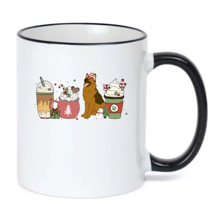 Ger Shepherd Coffee Winter Christmas Dog Mom Holiday Gift Black Color Changing Mug