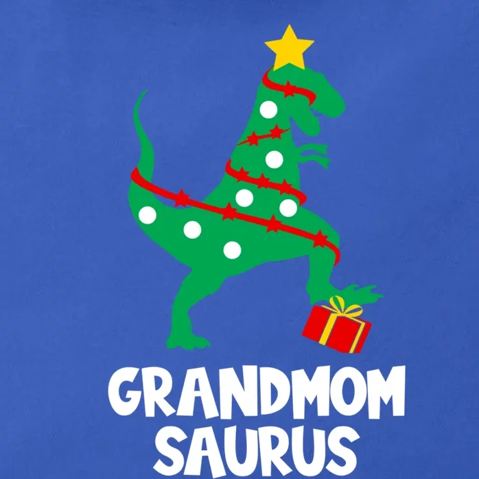 Grandmom Saurus Christmas Star Family Matching Dinosaur Gift Zip Tote Bag