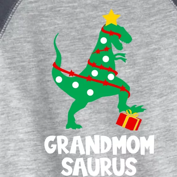 Grandmom Saurus Christmas Star Family Matching Dinosaur Gift Toddler Fine Jersey T-Shirt