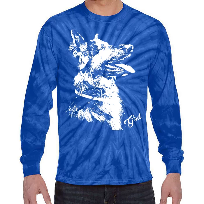 Ger Shepherd Cool Gift Gsd Cool Gift Gsd Lover Gift Tie-Dye Long Sleeve Shirt