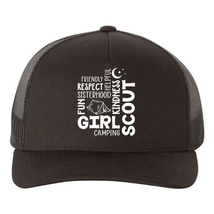 Girl Scout Camping Adventure Scout Troop Cookie Dealer Yupoong Adult 5-Panel Trucker Hat