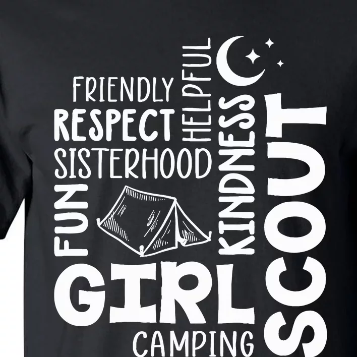 Girl Scout Camping Adventure Scout Troop Cookie Dealer Tall T-Shirt