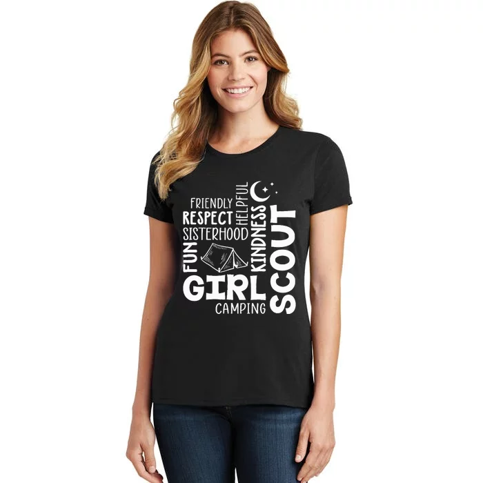 Girl Scout Camping Adventure Scout Troop Cookie Dealer Women's T-Shirt