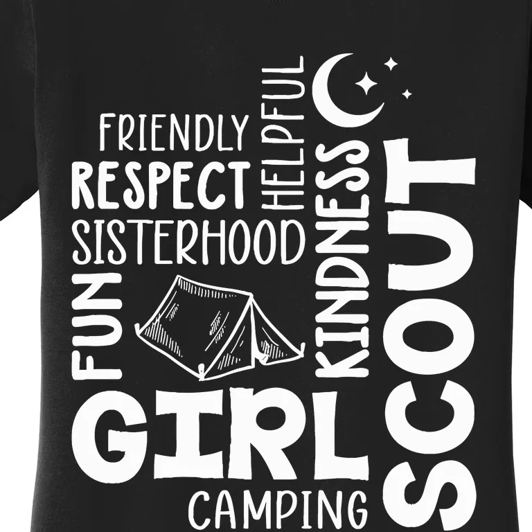 Girl Scout Camping Adventure Scout Troop Cookie Dealer Women's T-Shirt