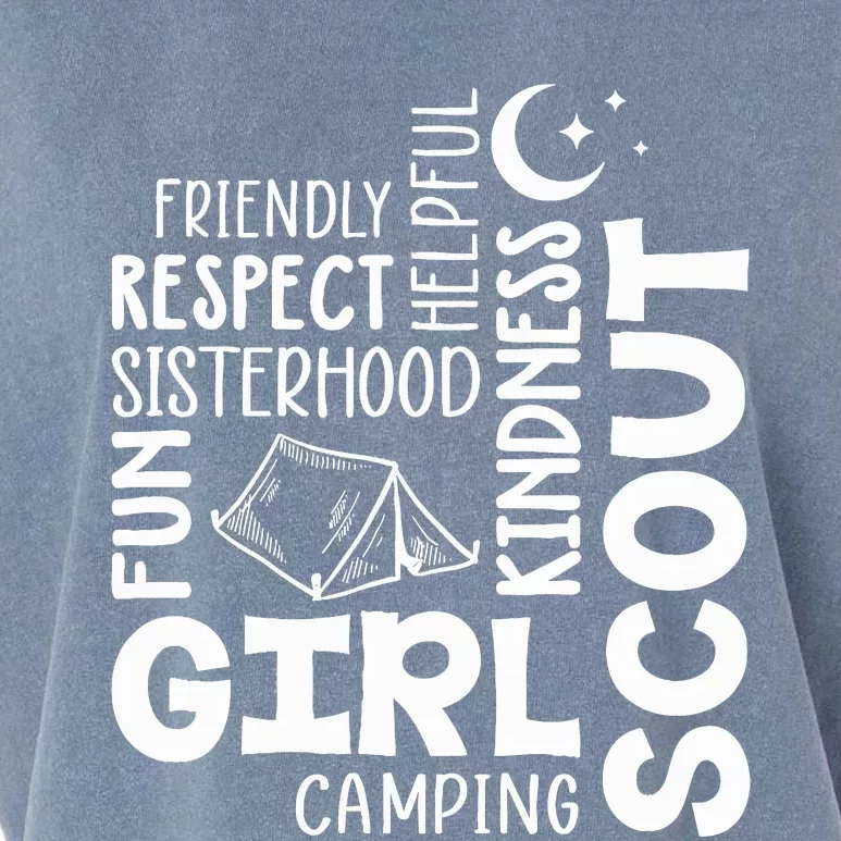 Girl Scout Camping Adventure Scout Troop Cookie Dealer Garment-Dyed Women's Muscle Tee