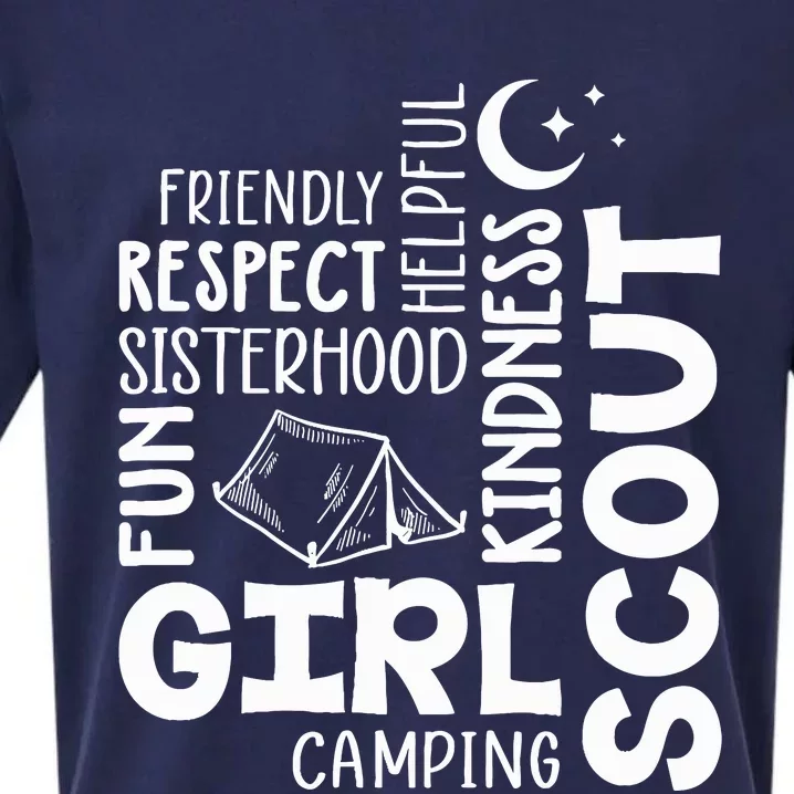 Girl Scout Camping Adventure Scout Troop Cookie Dealer Sueded Cloud Jersey T-Shirt