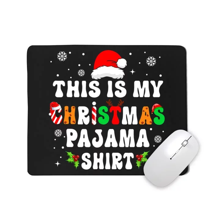 Groovy Santa Claus Reindeer Christmas Cute Xmas Lights Mousepad