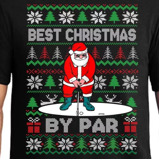 Golf Santa Claus Best Christmas By Par Pajama Set