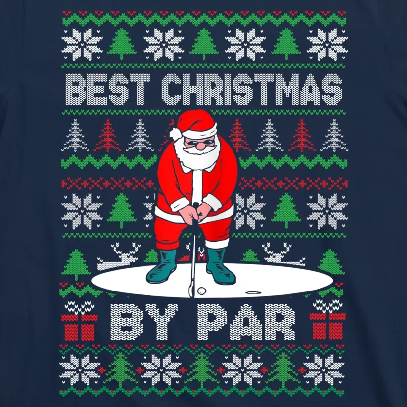 Golf Santa Claus Best Christmas By Par T-Shirt