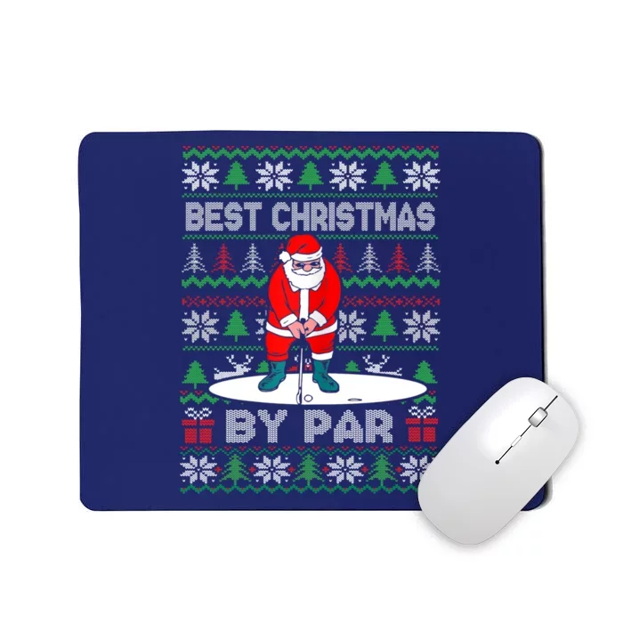 Golf Santa Claus Best Christmas By Par Mousepad