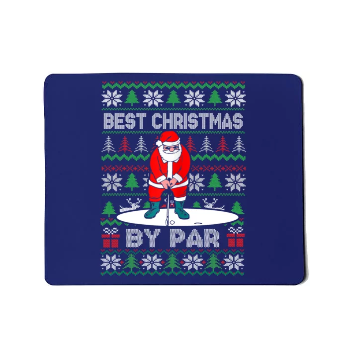 Golf Santa Claus Best Christmas By Par Mousepad