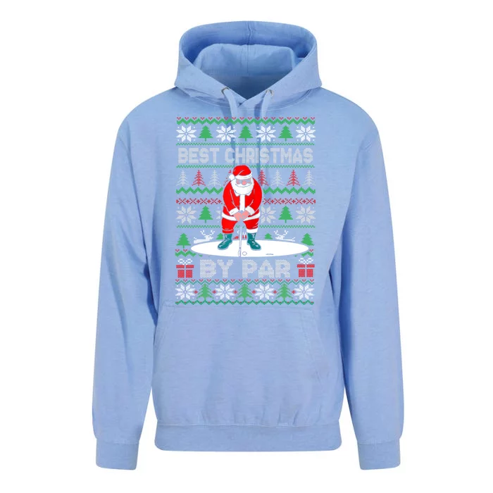 Golf Santa Claus Best Christmas By Par Unisex Surf Hoodie