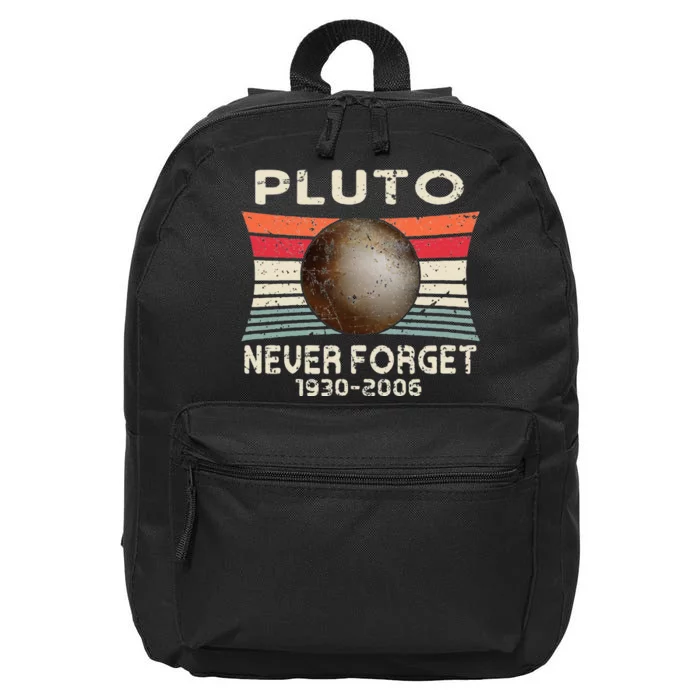 Geek School Chemist Teacher scientific Pluto never forget 16 in Basic Backpack