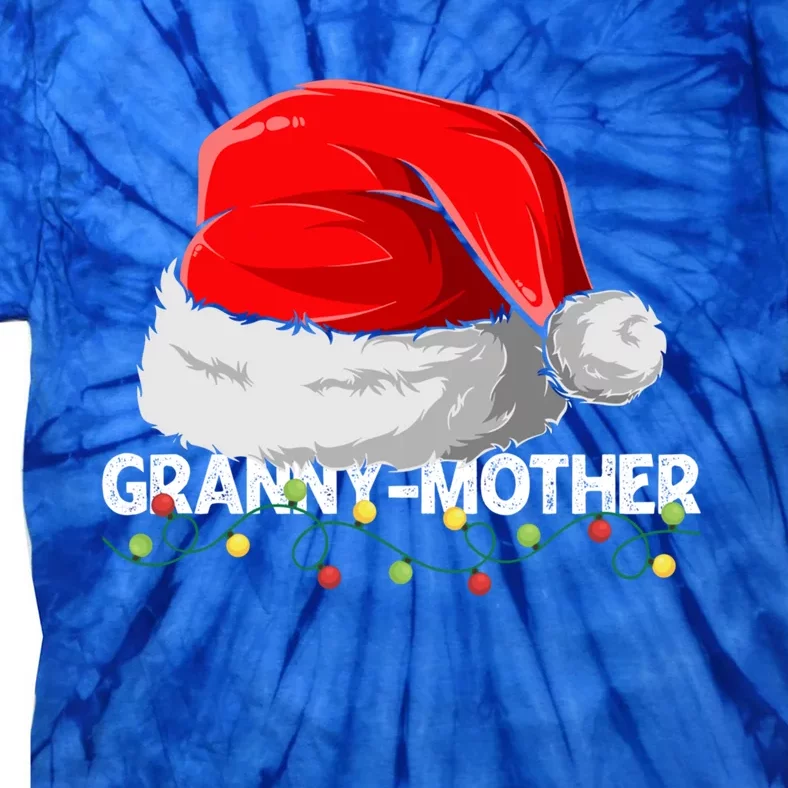 Grannymother Santa Christmas Family Matching Pajamas Mama Cool Gift Tie-Dye T-Shirt