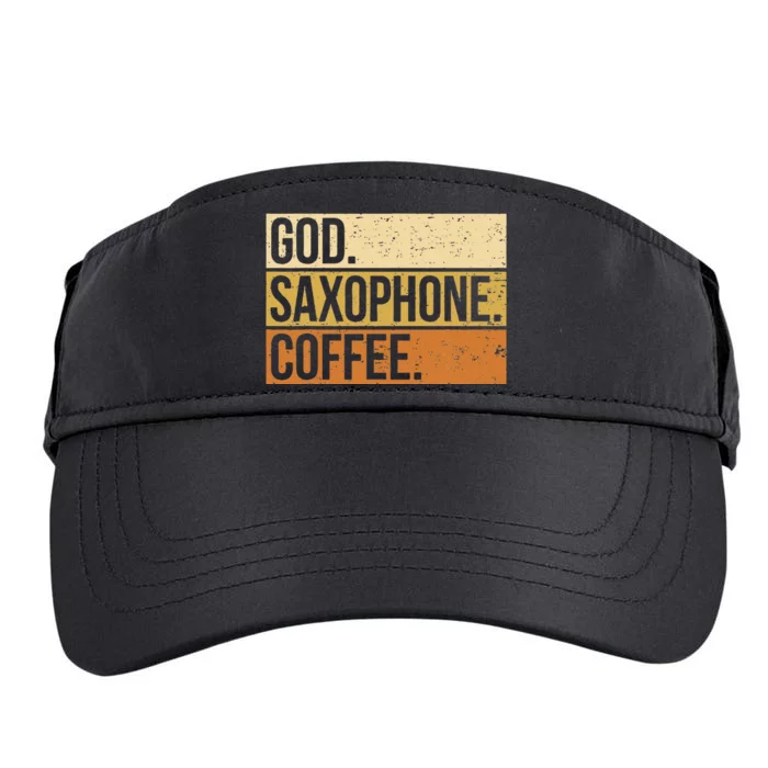 God Saxophone Coffee Saxophonist Saxist Sax Church Saxophone Adult Drive Performance Visor