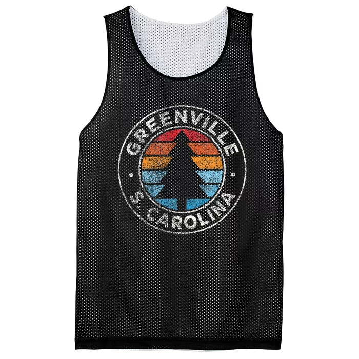 Greenville South Carolina Sc Vintage Mesh Reversible Basketball Jersey Tank