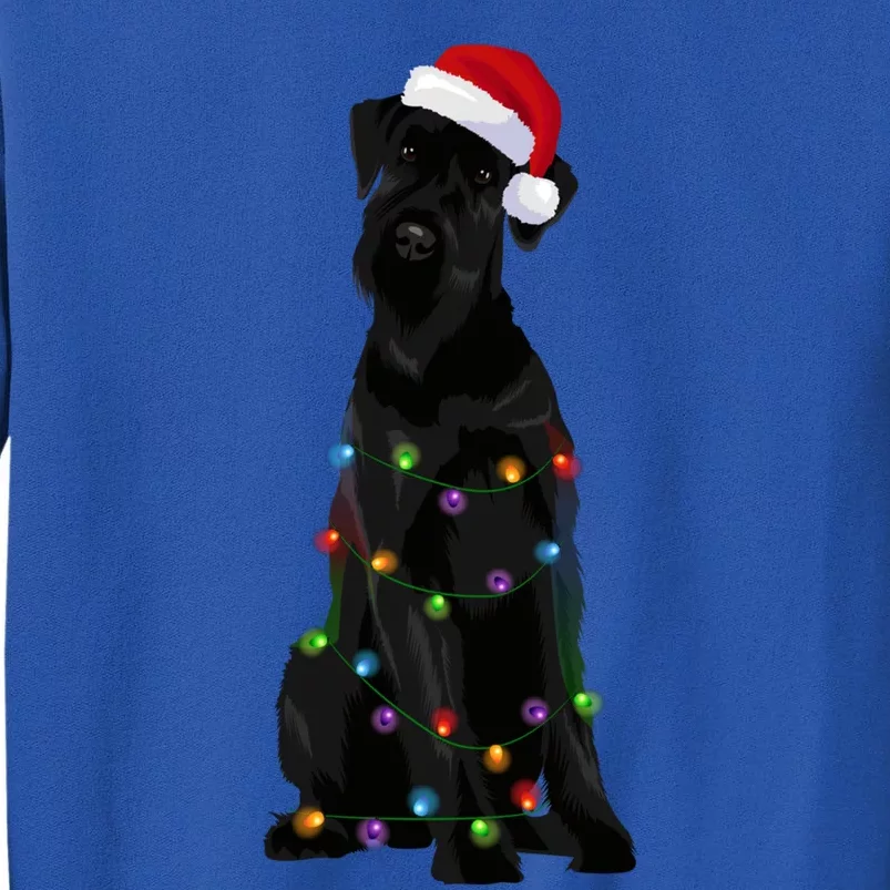 Giant Schnauzer Christmas Lights Xmas Dog Lover Gift Tall Sweatshirt