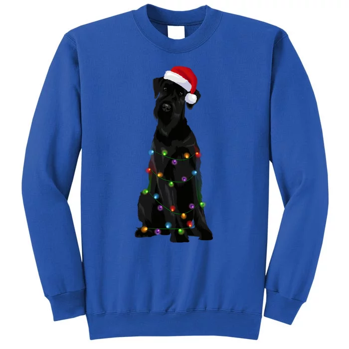 Giant Schnauzer Christmas Lights Xmas Dog Lover Gift Tall Sweatshirt