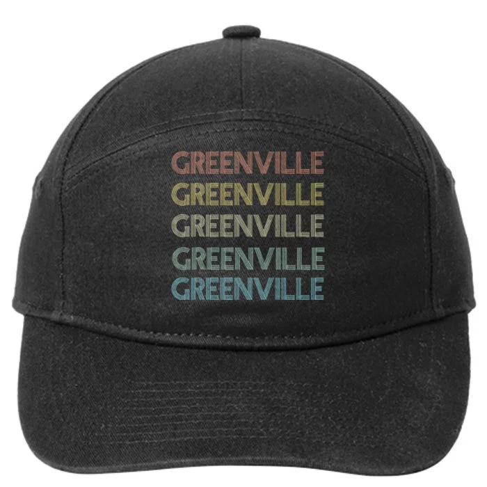 Greenville South Carolina Pride Vintage State 7-Panel Snapback Hat