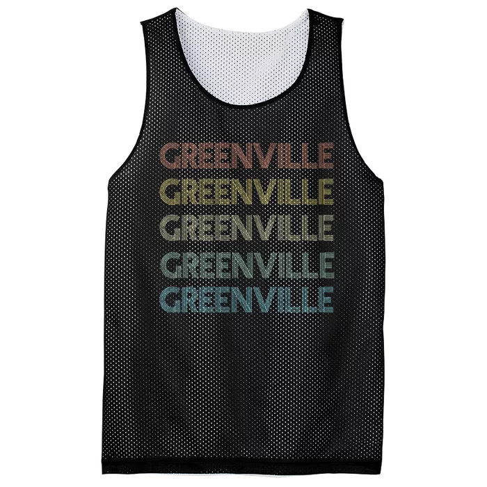 Greenville South Carolina Pride Vintage State Mesh Reversible Basketball Jersey Tank