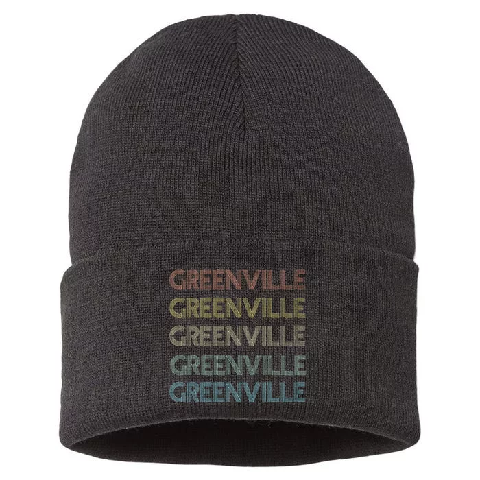 Greenville South Carolina Pride Vintage State Sustainable Knit Beanie