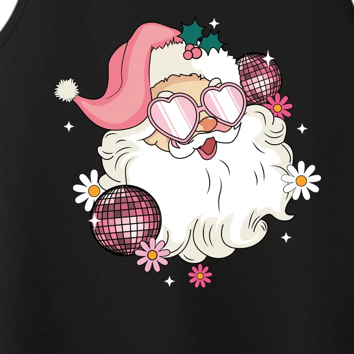 Groovy Santa Claus Disco Christmas Holiday Performance Tank