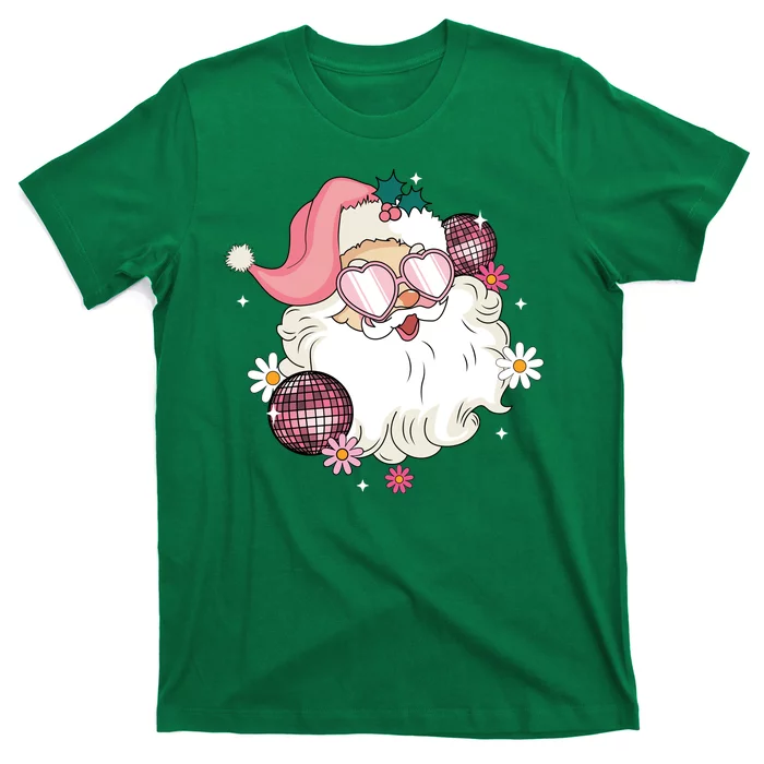 Groovy Santa Claus Disco Christmas Holiday T-Shirt