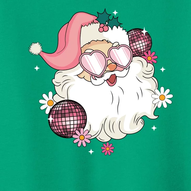 Groovy Santa Claus Disco Christmas Holiday Toddler T-Shirt