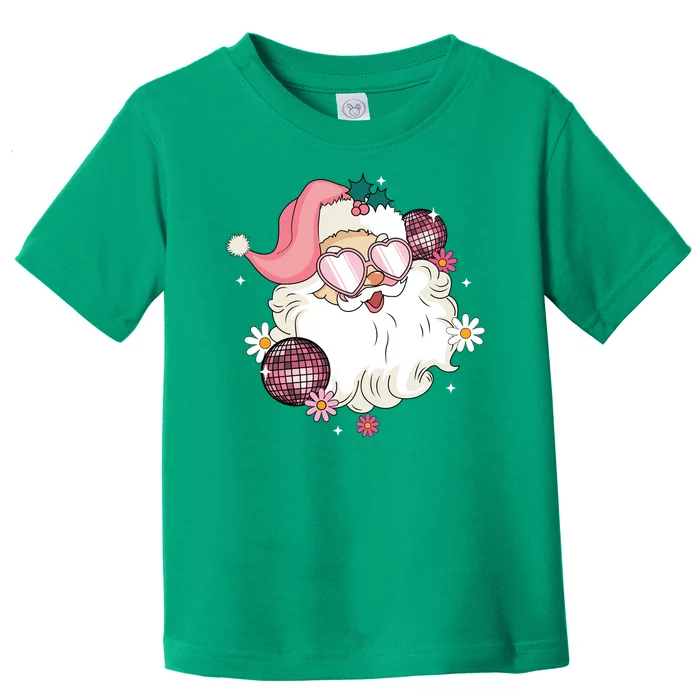 Groovy Santa Claus Disco Christmas Holiday Toddler T-Shirt