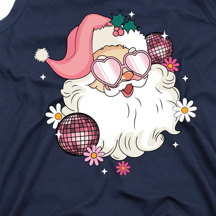 Groovy Santa Claus Disco Christmas Holiday Tank Top