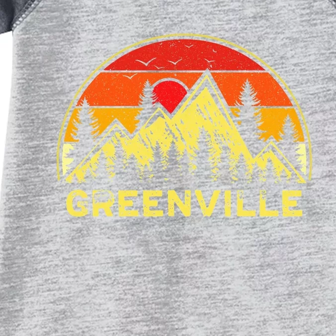 Greenville South Carolina Sc Mountains Hiking Souvenir Infant Baby Jersey Bodysuit