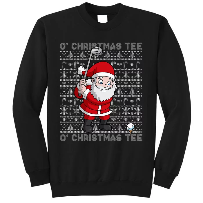 Golf Santa Claus O' Christmas  Golfing Golfer Humor Sweatshirt