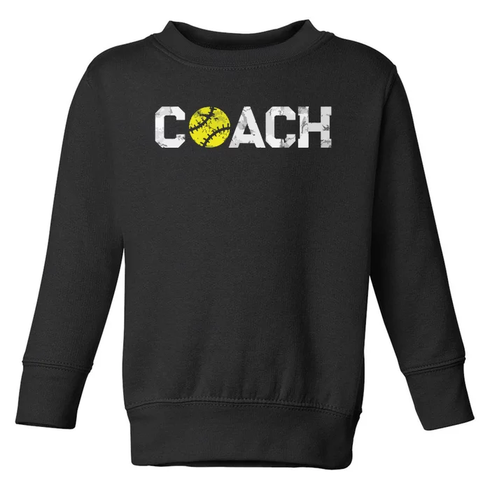 Gifts Softball Coaches Appreciation Softball Coach Toddler Sweatshirt