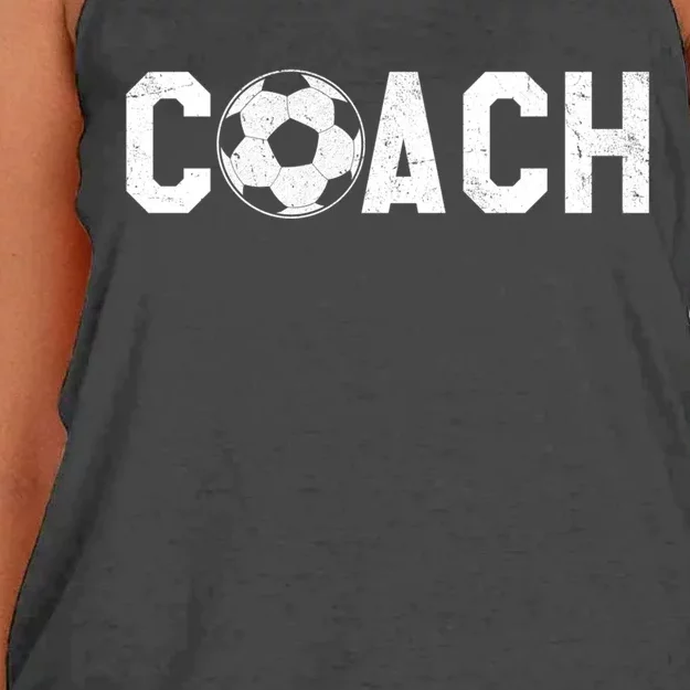 Great Soccer Coach Gift Women's Knotted Racerback Tank