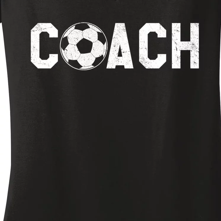 Great Soccer Coach Gift Women's V-Neck T-Shirt