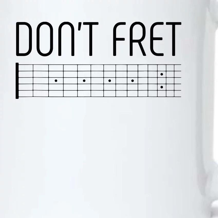 Guitar Shirts Dont Fret Black Color Changing Mug