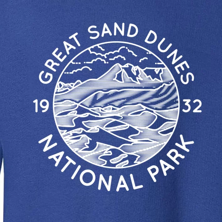 Great Sand Dunes National Park Cool White Line Art Outdoor Gift Toddler Sweatshirt