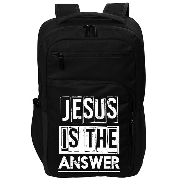 God Savior Devotee Christian Gift Jesus Impact Tech Backpack