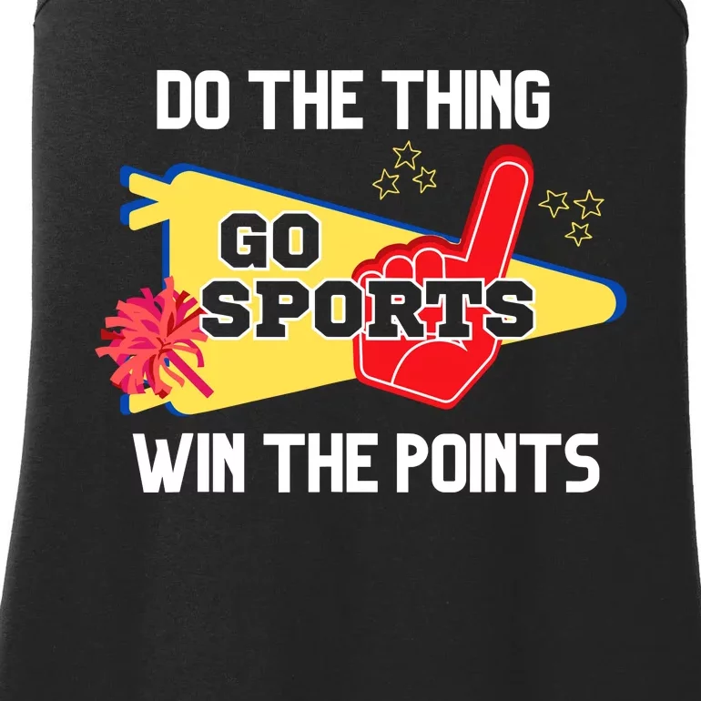 Go Sports Do The Thing Win The Points Funny Ladies Essential Tank