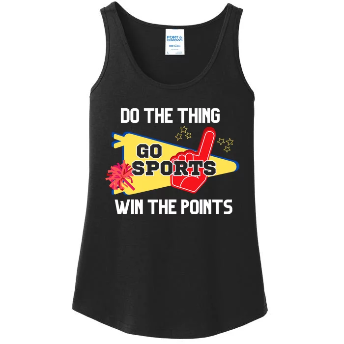 Go Sports Do The Thing Win The Points Funny Ladies Essential Tank