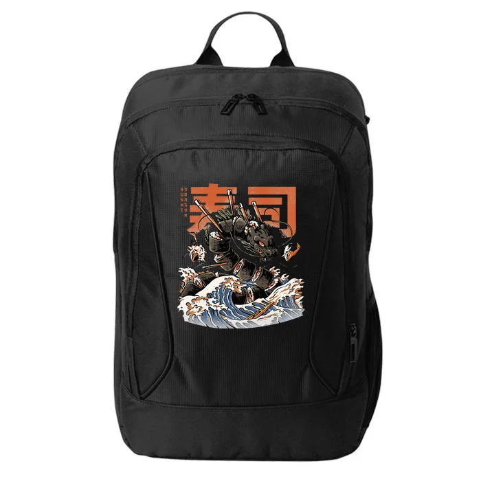 Great Sushi Dragon Japanese Food Kawaii Dragon Anime Sushi City Backpack