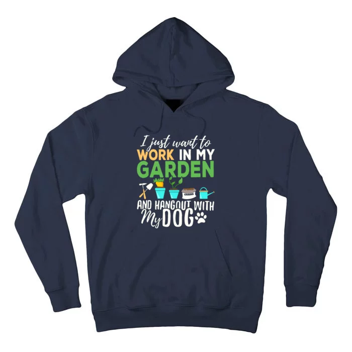 Gardening Shirts Dog Lover Gardener Garden Pet Gift Plants Tall Hoodie