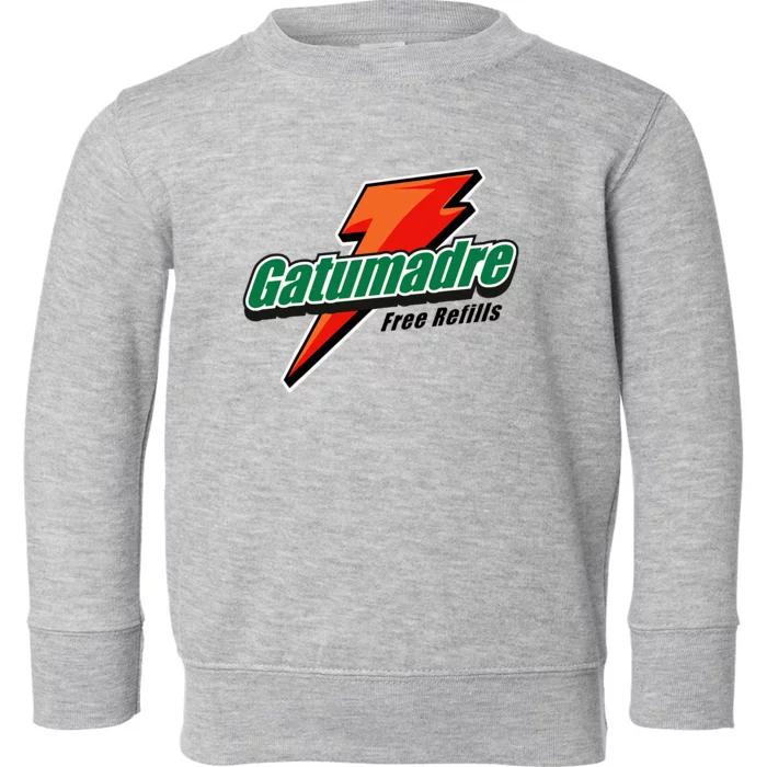 Gatumadre Sports Drink Parody Funny Mexican Toddler Sweatshirt