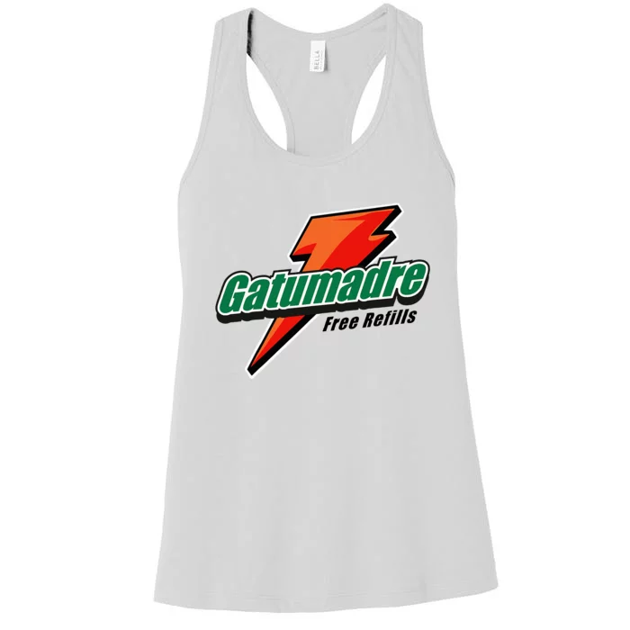 Gatumadre Sports Drink Parody Funny Mexican Women's Racerback Tank