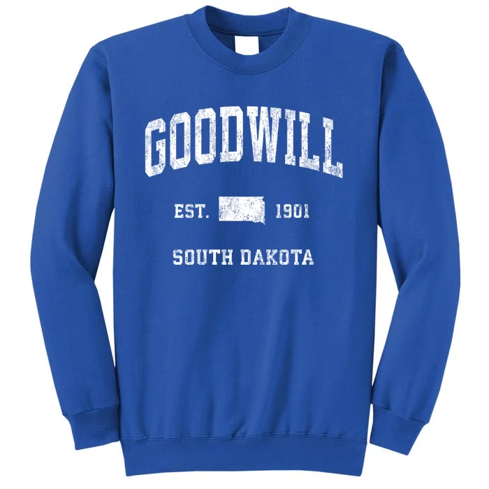 Goodwill South Dakota Sd Vintage Athletic Sports Tall Sweatshirt