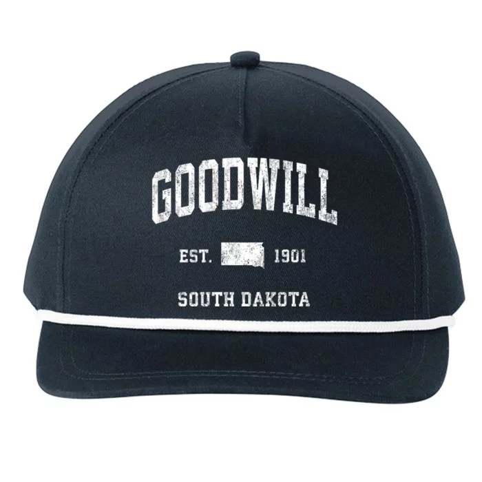 Goodwill South Dakota Sd Vintage Athletic Sports Snapback Five-Panel Rope Hat