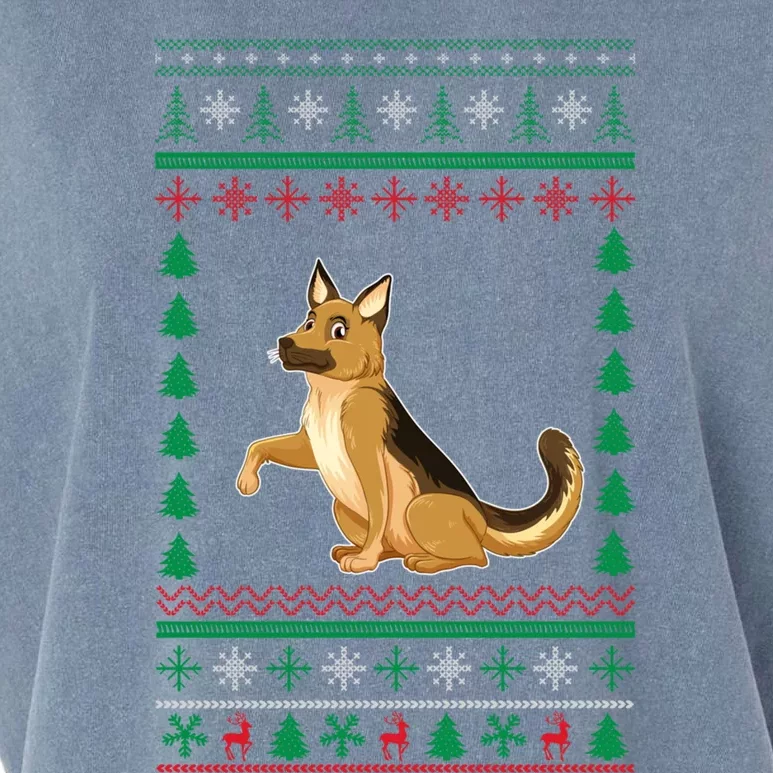 Ger Shepherd Dog Lover Boys Girls Xmas Ugly Sweater Party Gift Garment-Dyed Women's Muscle Tee