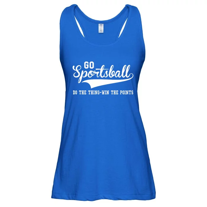 Go Sportsball! Do The Thing Win The Points Funny Sports Ladies Essential Flowy Tank