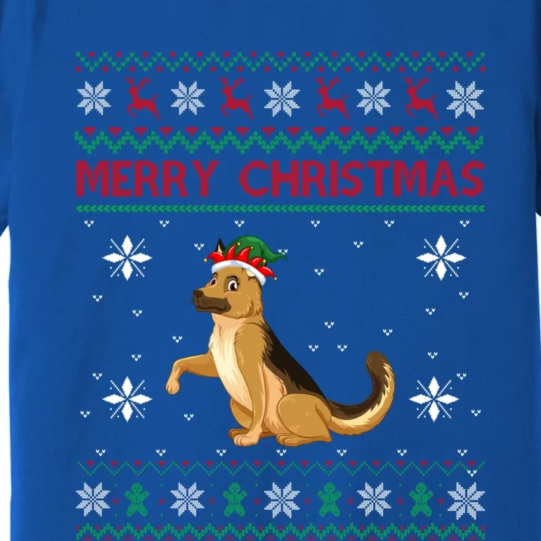 Ger Shepherd Dog Lover Girls Boys Ugly Xmas Sweater Gift Premium T-Shirt